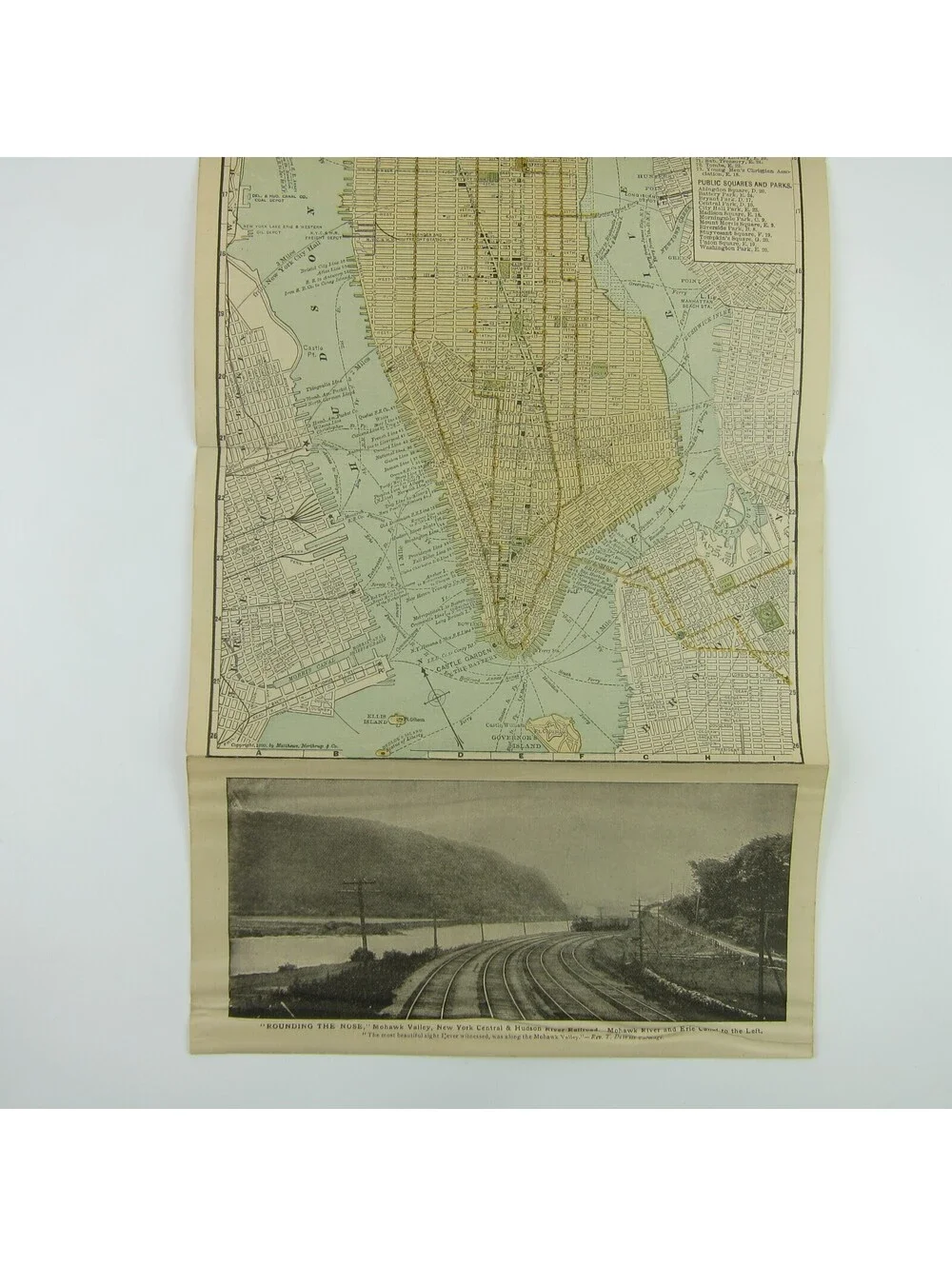 1892 Young People's Society Christian Endeavor Meeting New York Brochure & Map